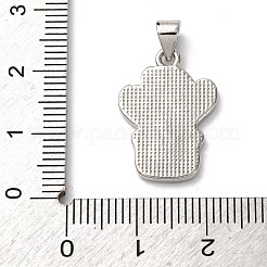 Pendentifs d'émail en laiton &nbsp;FIND-I054-01A-P