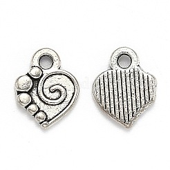 Tibetischer stil Aluminium Anhänger & Charms&nbsp;TIBEP-X0005-01-AS