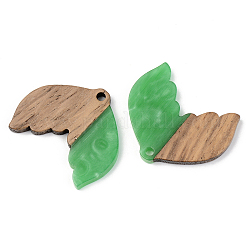 Colgantes de resina opaca y madera de nogal&nbsp;RESI-S389-017A-C03