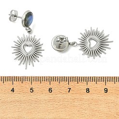 Pendientes colgantes de acero inoxidable 304&nbsp;EJEW-JE07311-02
