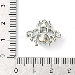 Laiton plaqué en rack avec pendentifs en perles d'imitation abs&nbsp;KK-G501-18P