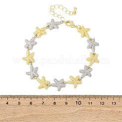 Messing-Gliederkettenarmbänder für Frauen&nbsp;BJEW-G762-01GP-03