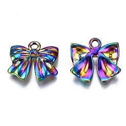 Pendentifs en alliage de couleur arc-en-ciel et connecteurs de lien&nbsp;PALLOY-S180-146-NR