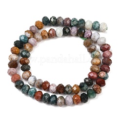 Natürliche ozean achat / ozean jaspis perlen stränge&nbsp;G-C259-A32-5x8mm