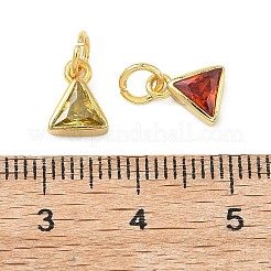 Pendentifs avec zircon cubiques à micro-pavés en laiton&nbsp;KK-L264-03G