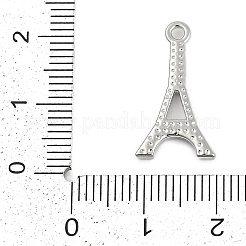 Colgantes de rhinestone micro pavé de aleación con revestimiento de bastidor&nbsp;FIND-K020-08P