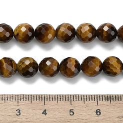 Natürlichen Tigerauge Perlen Stränge&nbsp;G-L642-F01-8mm