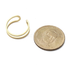 Hohle Manschettenringe aus Edelstahl 304 für Damen&nbsp;RJEW-S395-01G