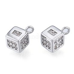 Breloques en laiton zircon cubique transparent&nbsp;KK-N216-576P