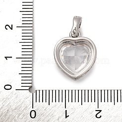 925 Sterling-Silber-Anhänger mit klaren Zirkonia&nbsp;STER-F063-01B-01