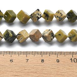 Natürliche gelbe türkisfarbene (Jaspis) Perlenstränge&nbsp;G-C135-D05-02