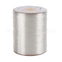 Germany Elastic Crystal Thread, Stretch Bracelet String, DIY Jewelry Beading Stretch Cord Findings, Clear, 0.8mm, about 1093.61 yards(1000m)/roll