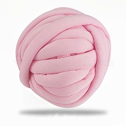綿糸  手編みブランケット用の太い糸  腕編み用の非常に柔らかい巨大な糸  かさばる糸  ピンク  25mm  約12.03ヤード（11m）/かせ