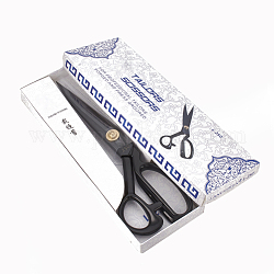 German Steel Tailor Scissors, Sewing scissors, Black, Gunmetal, 255x85x10mm
