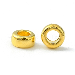 Tibetischer stil legierung perlen, Rondell, Perle Spacer, Cadmiumfrei und Nickel frei und Bleifrei, golden, 7x4 mm, Bohrung: 3 mm