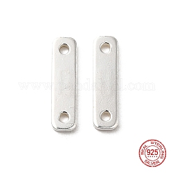 925 link in argento sterling, schede catena, con 925 francobollo, argento, 9x2.3x0.6mm, Foro: 0.8 mm