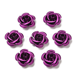 Aluminum Beads, Oxidation, Rose, Orchid, 15x15x9mm, Hole: 1.4mm