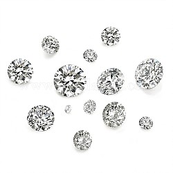 Cabochons zirconi, grado a, sfaccettato, diamante, chiaro, 1mm, 2mm, 3x2mm, 4x2.5mm, 5x3mm, 50 pc / set