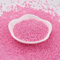 TOHO Japanese Seed Beads, Round, 11/0, (910) Ceylon Hot Pink, 2x1.5mm, Hole: 0.5mm, about 42000pcs/pound