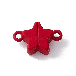Fermoirs magnétiques en alliage d'étoiles, pour la fabrication de colliers pendentifs, rouge, 11x16x6mm, Trou: 1.5mm