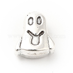 Tibetan Style Alloy Beads,  Ghost, Antique Silver, 11.5x10x6mm, Hole: 3mm, about 240pcs/500g