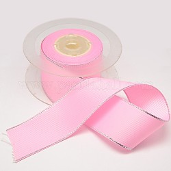 Ruban gros-grain câblé pour emballage de cadeaux, perle rose, 3/8 pouce (9 mm), environ 100yards / rouleau (91.44m / rouleau)