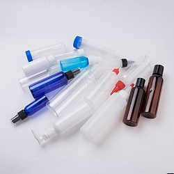 Flacons rechargeables en polyéthylène (PE), couleur aléatoire, mixedstyle, couleur mixte, 8.1~18.5x2.7~5 cm, capacité: 35 ml / 50 ml / 130 ml / 150 ml