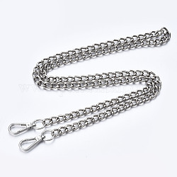 Cinturini per borse, Catene di collegamento del freno, con ganci girevoli in lega, per accessori per la sostituzione della borsa, platino, 1200x10mm