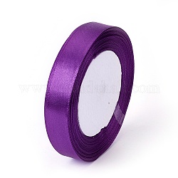 Ruban de satin pour hairbows bandeau, violet, taille: environ 5/8 pouce (16 mm) de large, 25yards / roll (22.86m / roll)