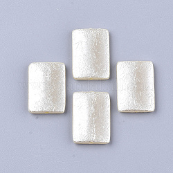 Perles d'imitation perles en plastique ABS, rectangle, beige, 28x19.5x5mm, Trou: 1.8mm, environ 190 pcs/500 g