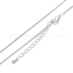 Collane d'ottone della catena del serpente, placcato di lunga durata, Vero platino placcato, 16.34 pollice (41.5 cm)