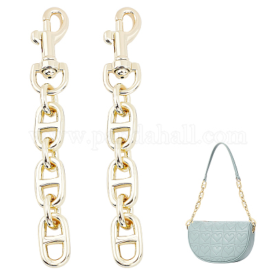 Shop UNICRAFTALE 2Pcs Bag Extender Chains Alloy Purse Chain Strap 120mm  Light Gold Crossbody Shoulder Bag Strap Extender Chains with Swivel Eye  Bolt Snap Hook for Bag Straps Replacement Accessories for Jewelry