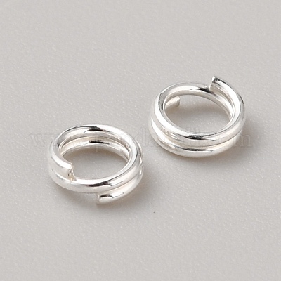 925 geteilte Biegeringe aus Sterlingsilber&nbsp;FIND-WH0422-38A-1