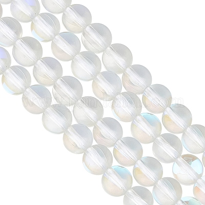 2 Strang synthetische Mondsteinperlen&nbsp;G-GO0001-25A-1