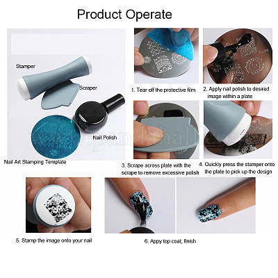Wholesale Silicone Nail Art Stamping Plates Pandahall Com