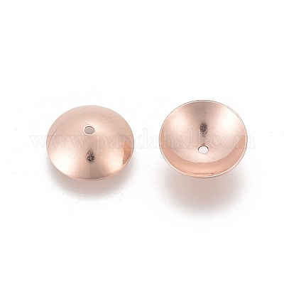 Rose gold hot sale bead caps