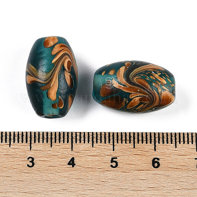 Perles opaques faites à la main au chalumeau&nbsp;BLOW-D006-05C-1