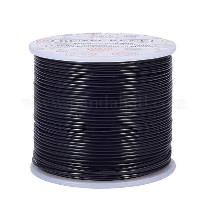 BENECREAT 15 Gauge (1.5mm) Aluminum Wire 220FT (68m) Anodized Jewelry Craft Making Beading Floral Colored Aluminum Craft Wire - Black AW-BC0001-1.5mm-09-1
