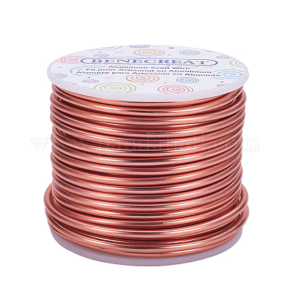 BENECREAT 9 Gauge 55FT Tarnish Resistant Jewelry Craft Wire Bendable Aluminum Sculpting Metal Wire for Jewelry Craft Beading Work - Purple AW-BC0001-3mm-04-1