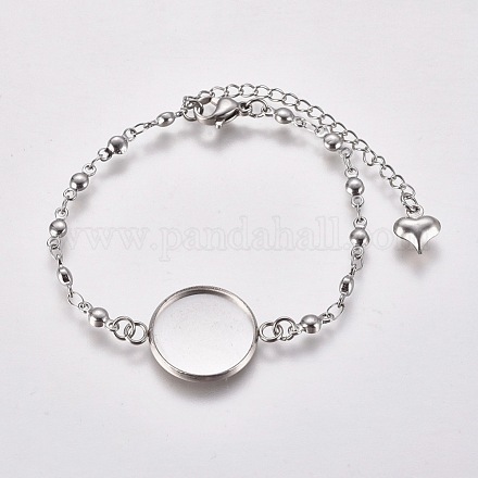 Créations de bracelet en 304 acier inoxydable STAS-L248-001P-1