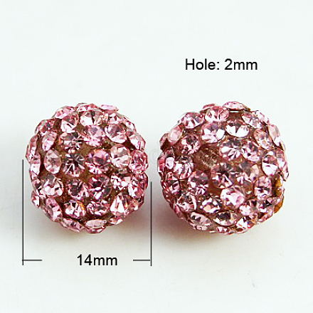 Abalorios de resina de Diamante de imitación RB-A025-14mm-A23-1