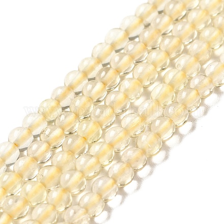 Limone naturale perle di quarzo fili G-D470-04-1
