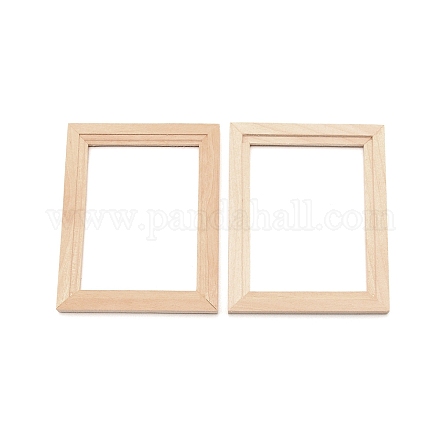 Supports de cadre photo en bois mini rectangle AJEW-WH0252-20-1