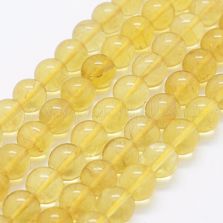 Chapelets de perles de citrine naturelle G-K261-09-8mm-1