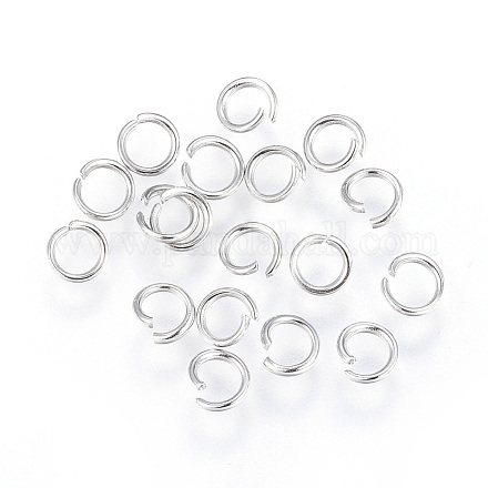 304 Stainless Steel Open Jump Rings A-STAS-F110-08P-1