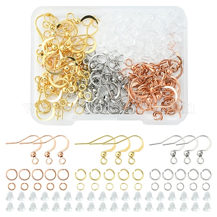 36 Stück 3 Stil 316 chirurgische Ohrringhaken aus Edelstahl DIY-FS0003-29-1
