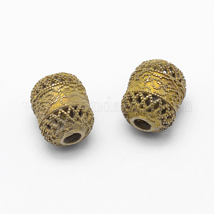 Brass Filigree Beads KK-K185-24-RS-1