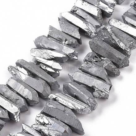 Brins de perles de cristal de quartz naturel G-K181-B13-1