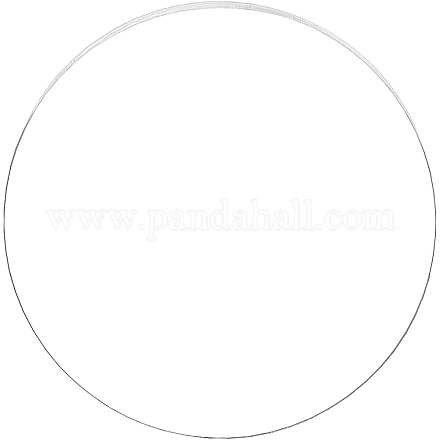 BENECREAT Clear Acrylic Circle Disc 3mm Thick 300mm Inner Dia Cast Sheet for Craft Projects OACR-BC0001-02-1