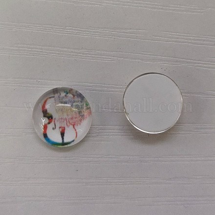 Glas cabochons GLAA-WH0025-31A-05-1